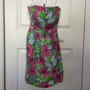 Lily Pulitzer Strapless Dress Size 2